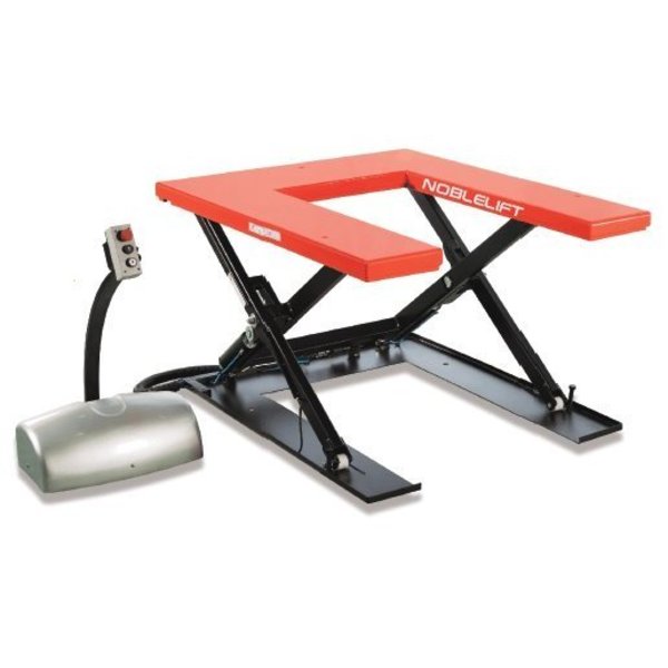 Noblelift ELECTRIC STATIONARY ULTRA LOW-PROFILE U-SHAPED LIFT TABLE, 57"W x 45"L, 2200 LBS. CAP. HTF-U22